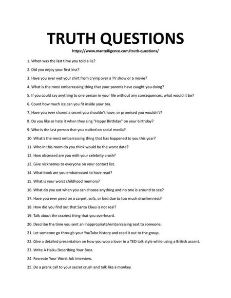 embarrassing dare questions